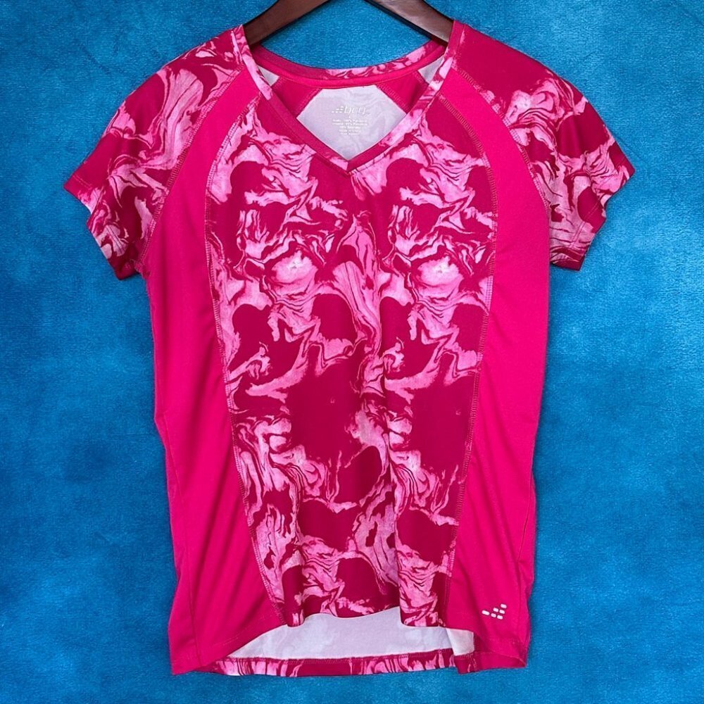 BCG Athletic Short-Sleeve Fitted Top, Size L